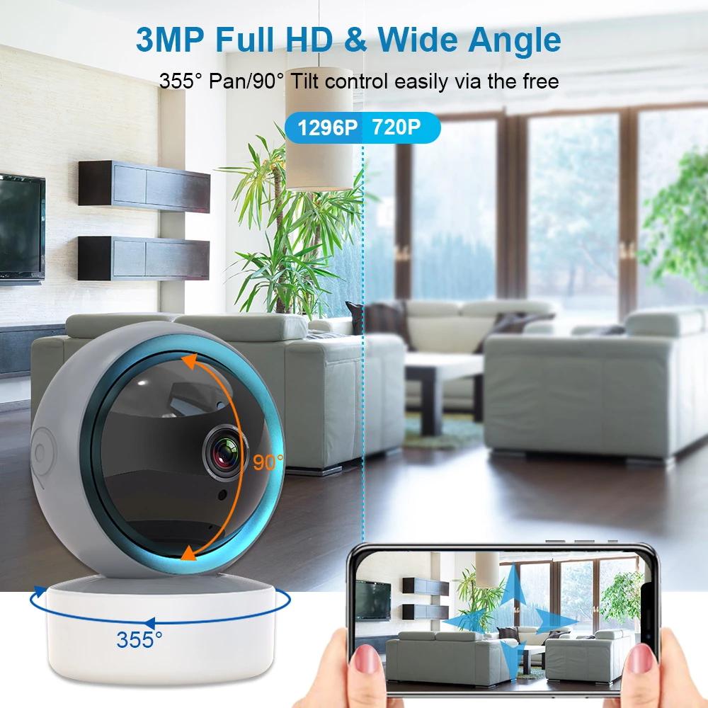 1080P Wireless IP Camera Wifi 360 CCTV Camera Mini Pet Video Surveillance Camera With Wifi Baby Monitor Smart Home